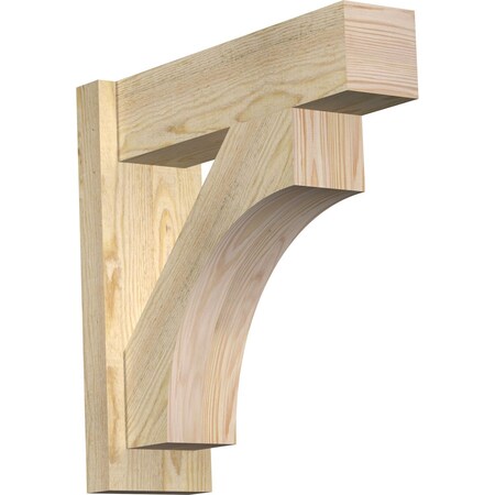 Ekena Millwork Westlake Block Rough Sawn Outlooker, Douglas Fir, 6"W x 20"D x 20"H OUT06X20X20WTL05RDF